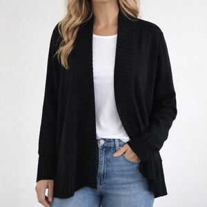 OneA Womans Open Front Cardigan Size Small Long Sleeve